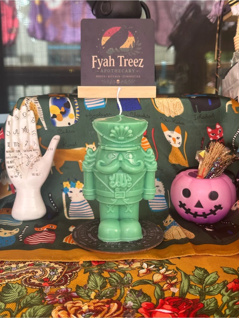 Green Nutcracker Candle
